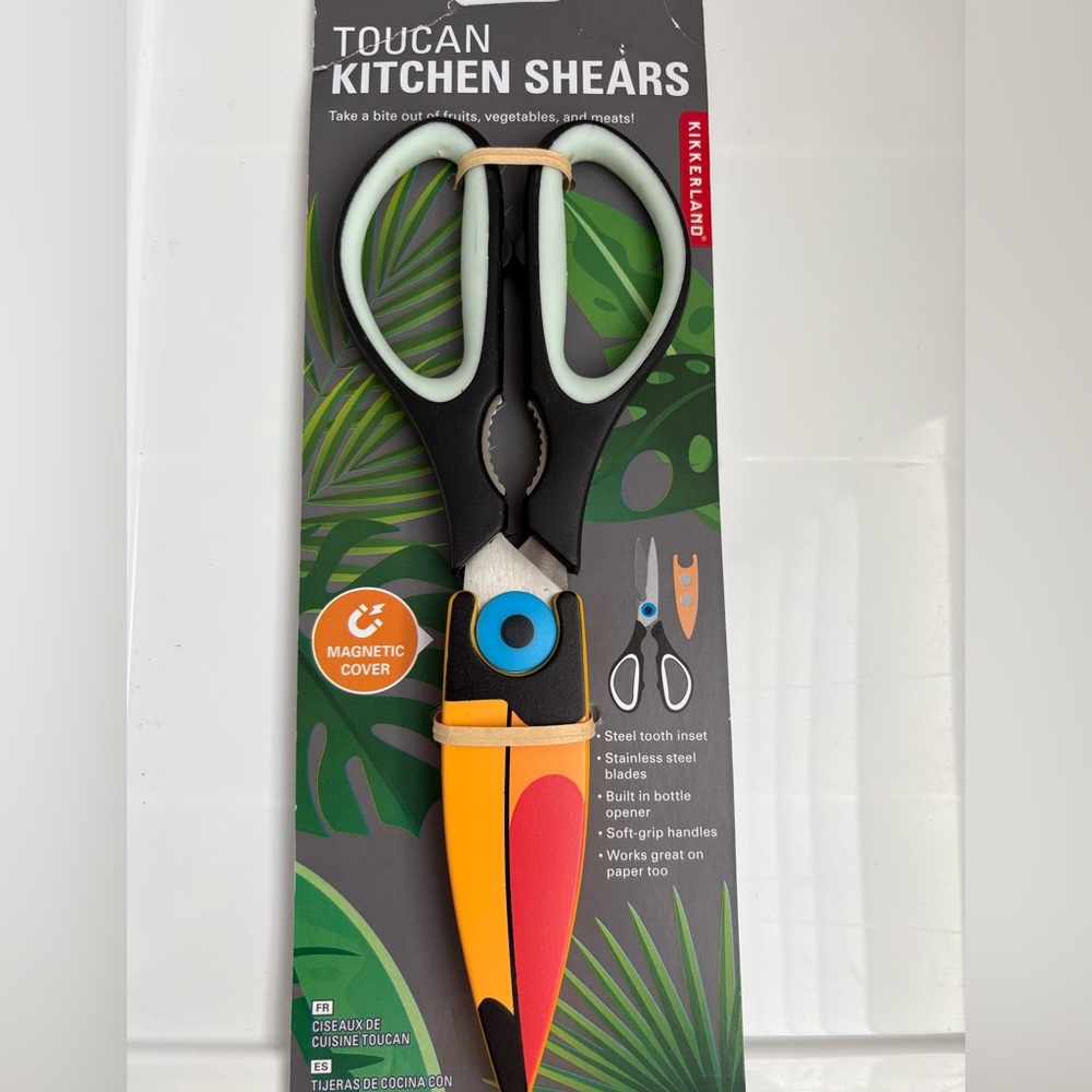 Kikkerland Toucan Kitchen Shears - NIP